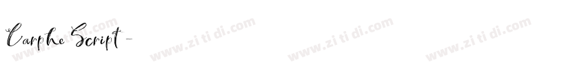 Carphe Script字体转换 Carphe Script字体转换